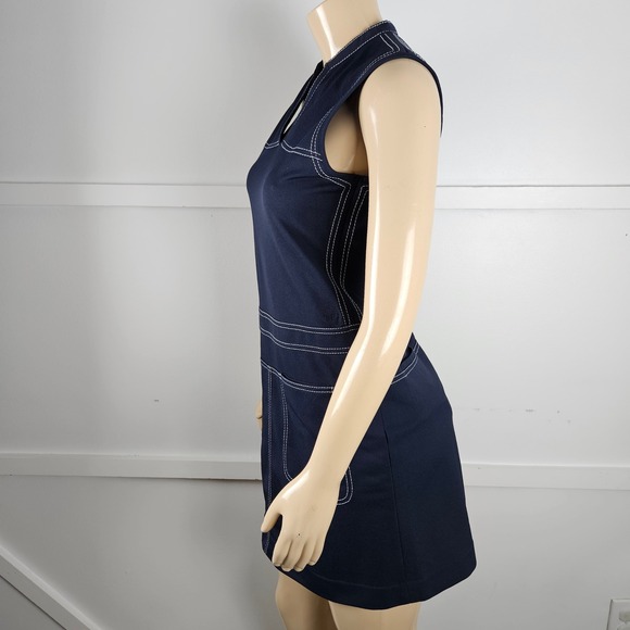 Tory Sport Pique Contrast Stitch Tennis Golf Sporty Athleisure Dress Size M - Picture 4 of 10